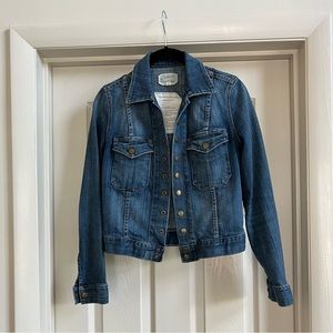 CURRENT/ELLIOTT the snap classic denim jean jacket loved 0
